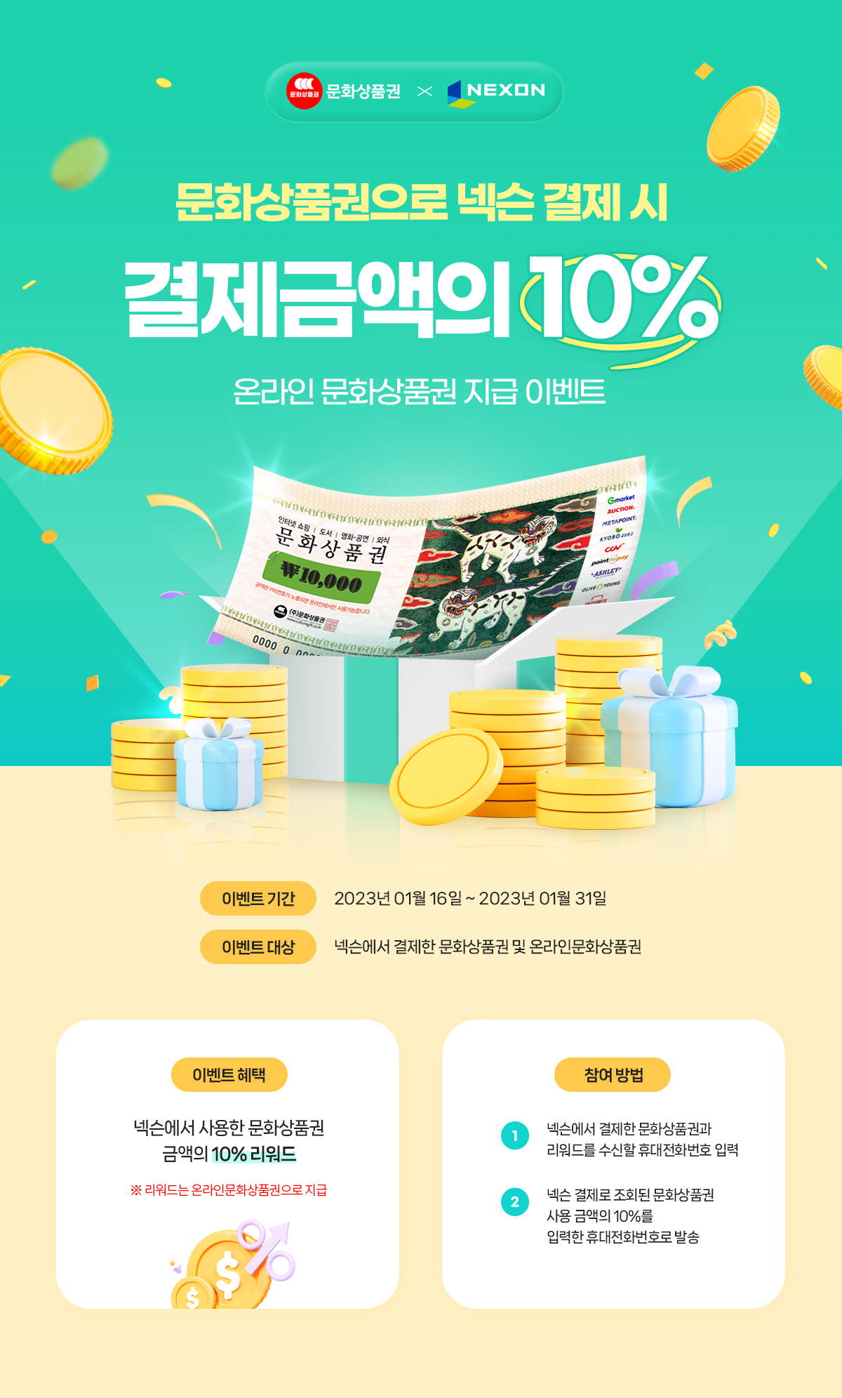 문화상품권xNEXON 이벤트